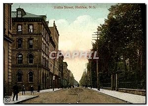Carte Postale Ancienne Hollis Street Halifax N S