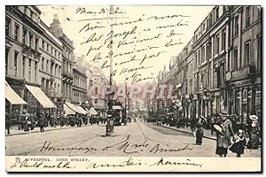 Carte Postale Ancienne Liverpool Lord Street