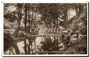 Carte Postale Ancienne Stepping Stones Jesmond Dene Newcastle on Tyne