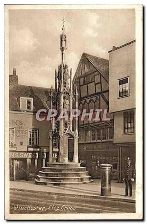 Carte Postale Ancienne Winchester City Cross