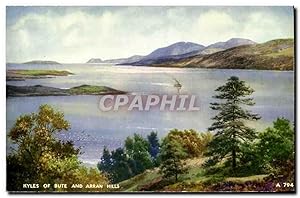 Bild des Verkufers fr Carte Postale Ancienne Kyles of Bute and Arran Hills zum Verkauf von CPAPHIL