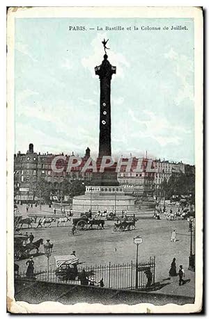 Seller image for Carte Postale Ancienne Paris La Bastille et la Colonne de Juillet for sale by CPAPHIL