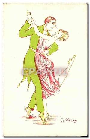 Bild des Verkufers fr Carte Postale Ancienne Fantaisie Femme Danse Le Shimmy zum Verkauf von CPAPHIL