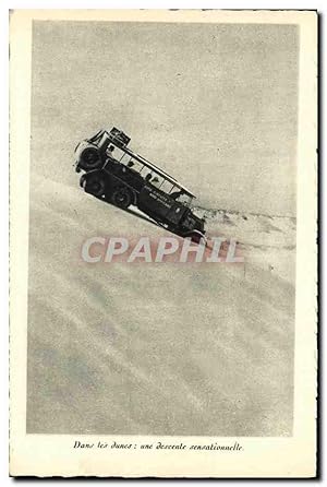 Image du vendeur pour Carte Postale Ancienne Automobile Dans les dunes mis en vente par CPAPHIL