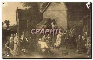 Carte Postale Ancienne David Teniers La Kermesse Musee de Bruxelles