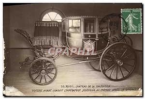 Imagen del vendedor de Carte Postale Ancienne Rueil Chteau De La Malmaison Voiture ayant conduit l'imperatrice au chteau apres le divorce a la venta por CPAPHIL