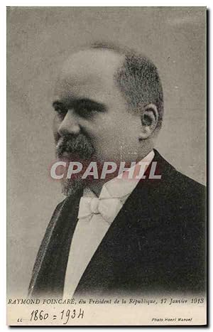 Carte Postale Ancienne Poincare President de la Republique