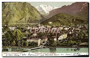 Bild des Verkufers fr Carte Postale Ancienne Suisse Interlaken und die Jungfrau zum Verkauf von CPAPHIL