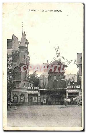 Carte Postale Ancienne Paris Le Moulin Rouge