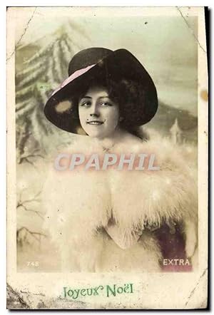 Imagen del vendedor de Carte Postale Ancienne Fantaisie Femme Joyeux Noel a la venta por CPAPHIL