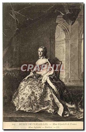 Image du vendeur pour Carte Postale Ancienne Musee De Versailles Mme Elisabeth de France Mme Infante Nattier mis en vente par CPAPHIL