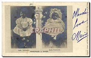 Image du vendeur pour Carte Postale Ancienne Principesse Di Savoia SAR Iolanda SAR MAfalda mis en vente par CPAPHIL