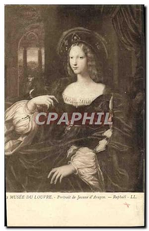 Immagine del venditore per Carte Postale Ancienne Musee Du Louvre Portrait de Jeanne D'Aragon Raphael venduto da CPAPHIL
