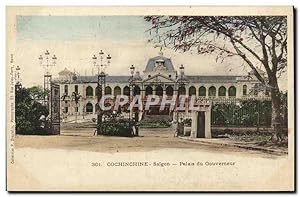 Carte Postale Ancienne Indochine Cochinchine Saigon Palais du gouverneur