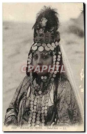 Carte Postale Ancienne Algerie Ouled Nail Femme