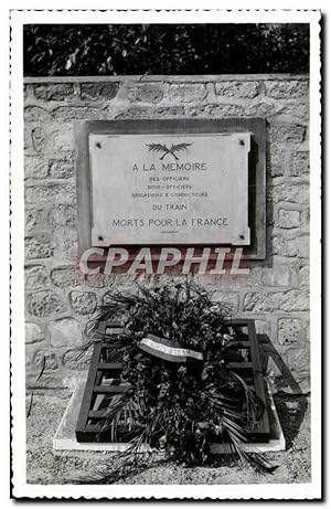 Image du vendeur pour Carte Postale Moderne Militaria 2eme guerre mondiale Gerbe Memoire des morts pour la France Train mis en vente par CPAPHIL