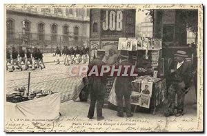 Carte Postale Ancienne Paris Vecu Un kiosque a journaux TOP