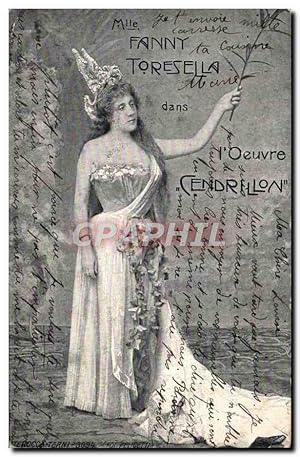 Bild des Verkufers fr Carte Postale Ancienne Thtre Mlle Fanny Toresella Cendrillon zum Verkauf von CPAPHIL