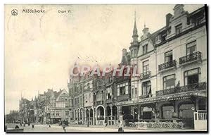 Carte Postale Ancienne Middelkerke Digue