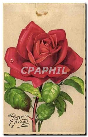 Image du vendeur pour Carte Postale Ancienne Fantaisie Fleurs Rose mis en vente par CPAPHIL