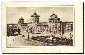 Carte Postale Ancienne Valladolid Plaza de zorrilla y Aca demia de Caballeria