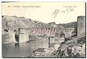 Carte Postale Ancienne Toledo Puente de San Martin