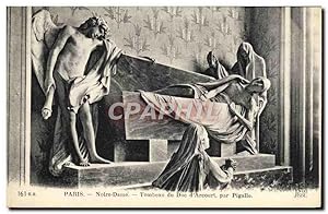 Seller image for Carte Postale Ancienne Paris Notre Dame Tombeau Du Duc d'Arcourt Par Pigalle for sale by CPAPHIL