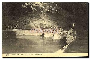 Carte Postale Ancienne Grotte de Han Le pont de la salle d'armes