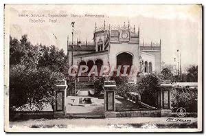 Imagen del vendedor de Carte Postale Ancienne Sevilla Exposicion lbero Americana Pabellon Real a la venta por CPAPHIL