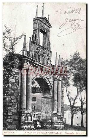 Carte Postale Ancienne Burgos Arco de Fernan Gonzalez