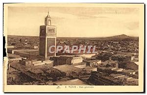 Carte Postale Ancienne Tunis vue générale