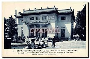 Image du vendeur pour Carte Postale Ancienne Exposition Internationale des Arts Decoratifs Paris 1925 Pavillon de l'Asie franaise Indochine mis en vente par CPAPHIL