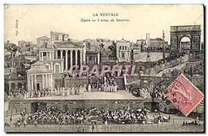 Bild des Verkufers fr Carte Postale Ancienne La Vestale Opera En 3 actes De Spontini zum Verkauf von CPAPHIL