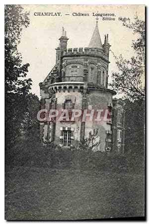Carte Postale Ancienne Champlay Château Lougueron
