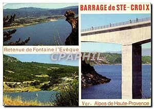 Image du vendeur pour Carte Postale Moderne Barrage de Saint Croix Alpes de Haute Provence Retenue de Fontaine l'Eveque mis en vente par CPAPHIL