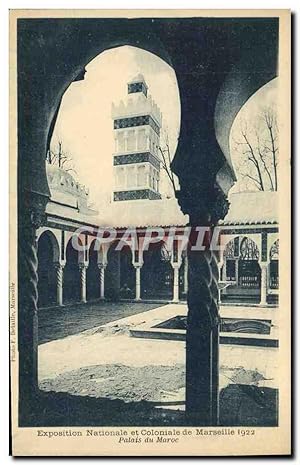 Seller image for Carte Postale Ancienne Exposition Nationale et Coloniale de Marseille 1922 Palais du Maroc for sale by CPAPHIL