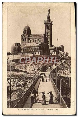 Carte Postale Ancienne Marseille N D de la Garde