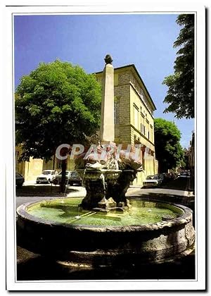 Bild des Verkufers fr Carte Postale Moderne Aix En Provence Fontaine des Quatre Dauphins et l'glise Saint Jean de Malte zum Verkauf von CPAPHIL