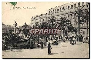 Image du vendeur pour Carte Postale Ancienne Toulon Place de la Libert mis en vente par CPAPHIL