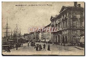Carte Postale Ancienne Marseille Le Quai du Port et la Mairie