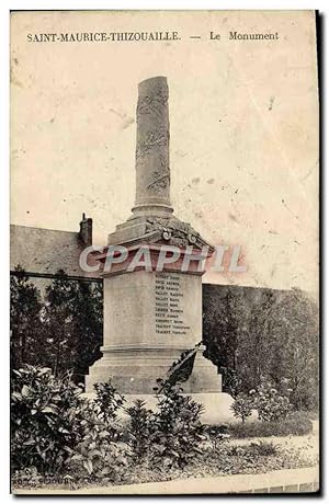Image du vendeur pour Carte Postale Ancienne Saint Maurice Thizouaille Le Monument mis en vente par CPAPHIL