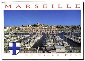 Carte Postale Moderne Marseille Vieux port