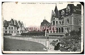 Image du vendeur pour Carte Postale Ancienne Cabourg Villas et jardins mis en vente par CPAPHIL