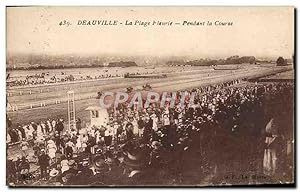 Image du vendeur pour Carte Postale Ancienne Deauville Le plage fleurie pendant la course Hippisme chevaux mis en vente par CPAPHIL