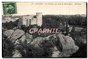 Bild des Verkufers fr Carte Postale Ancienne Falaise Le Chteau vue Prise du Mont Myra zum Verkauf von CPAPHIL