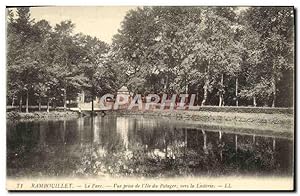 Image du vendeur pour Carte Postale Ancienne Rambouillet Le Parc vue Prise De l'le du potager vers la laiterie mis en vente par CPAPHIL