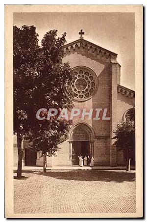 Carte Postale Ancienne Abbaye St Michel de Frigolet Façade de l'église abbatiale