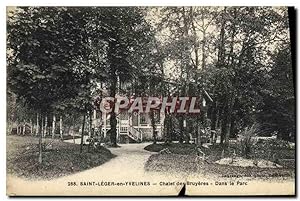 Bild des Verkufers fr Carte Postale Ancienne Saint Leger en Yvelines Chteau des Bruyeres Dans le Parc zum Verkauf von CPAPHIL