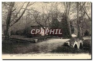 Image du vendeur pour Carte Postale Ancienne Rambouillet Le Parc Les Coquillages et le pont sur la rivire mis en vente par CPAPHIL