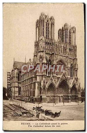 Imagen del vendedor de Carte Postale Ancienne Reims La Cathdrale Avant la Guerre a la venta por CPAPHIL
